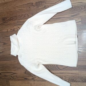 Talbot's Beige Turtleneck Sweater large